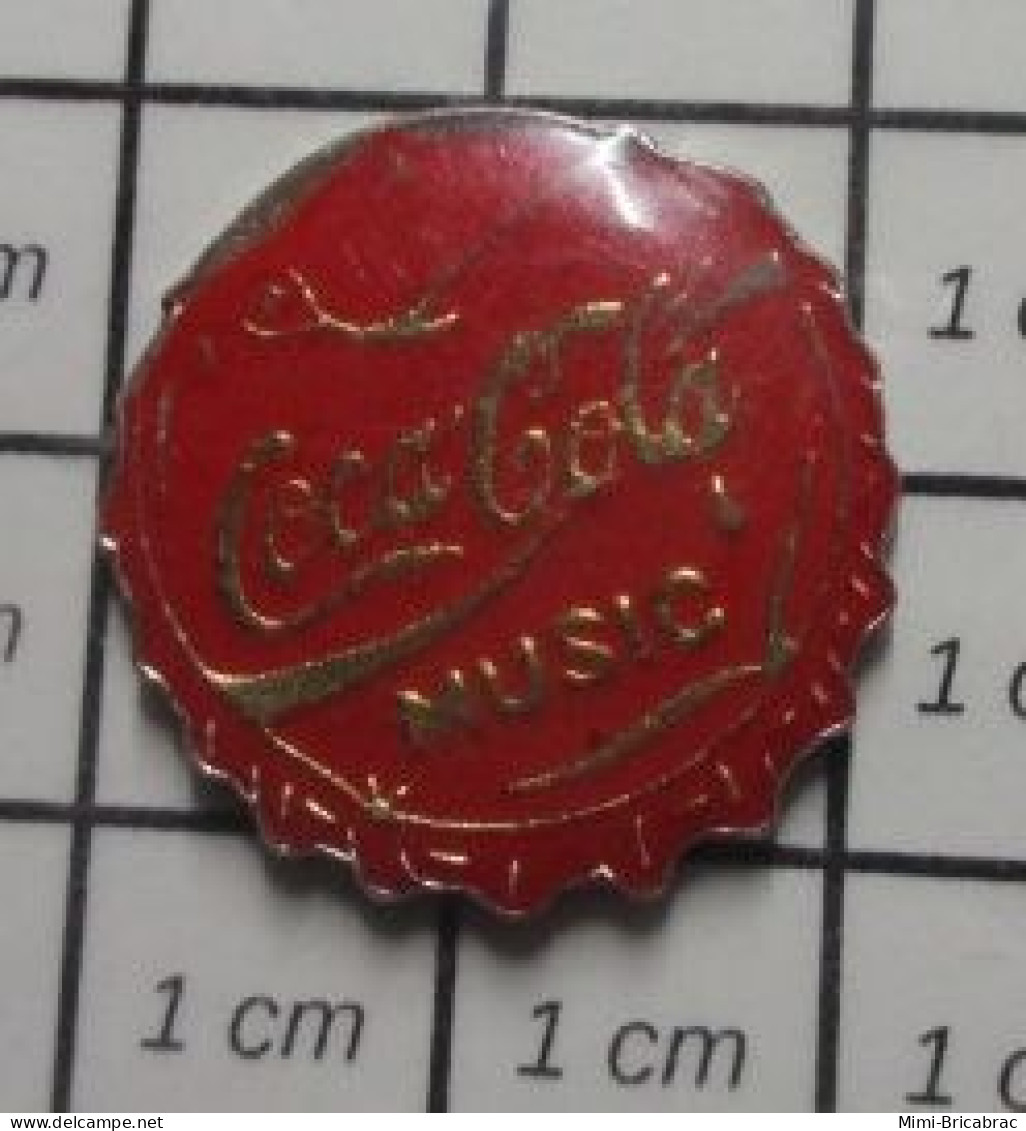 3417 Pin's Pins / Beau Et Rare /  COCA-COLA / CAPSULE COCA-COLA MUSIC Par ESSO - Coca-Cola