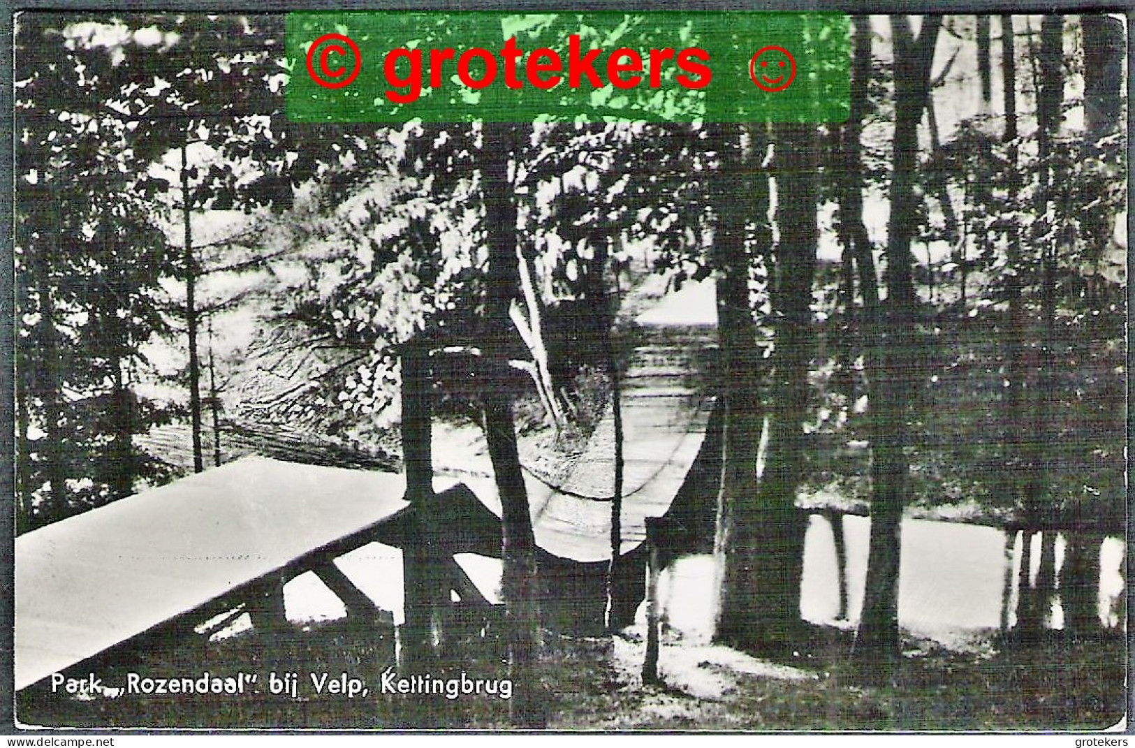 ROZENDAAL Kettingbrug In Park Rozendael 1943 - Velp / Rozendaal