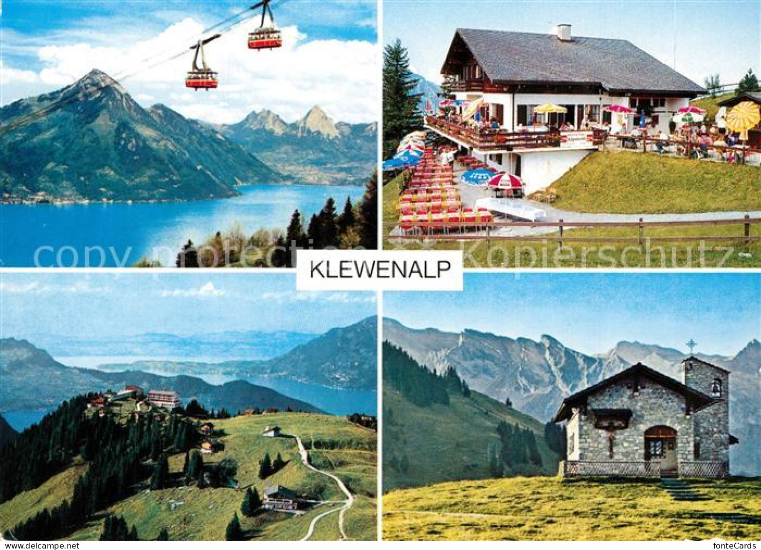 13233572 Klewenalp Seilbahn Von Beckenried Restaurant-Alpstuebli Bergkapelle Kle - Otros & Sin Clasificación