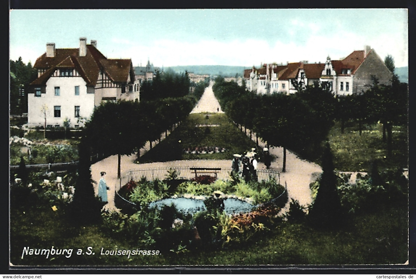 AK Naumburg A. S., Blick In Die Louisenstrasse  - Naumburg (Saale)