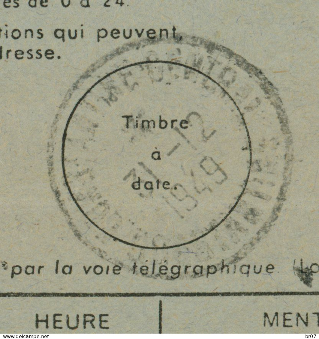 ALGERIE TELEGRAMME DE HONGUAN INDOCHINE VIETNAM 1949 CONSTANTINE CENTRAL - Covers & Documents