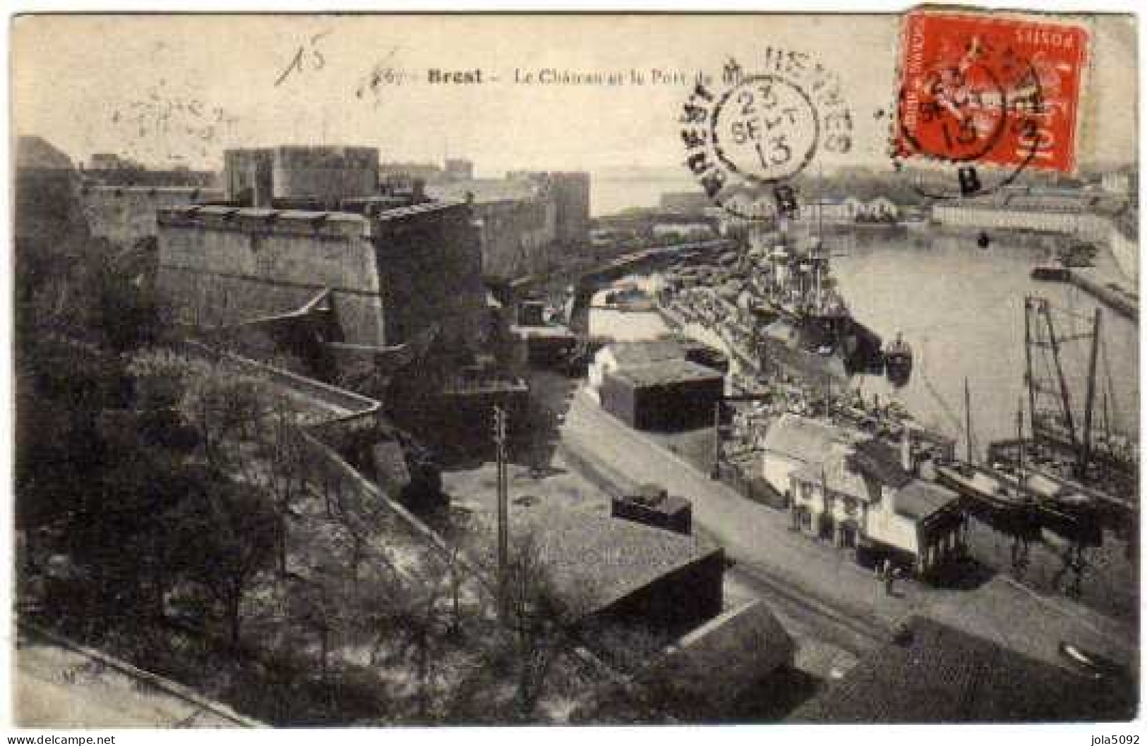 29 - BREST - Le Château Et Le Port De Guerre - Brest