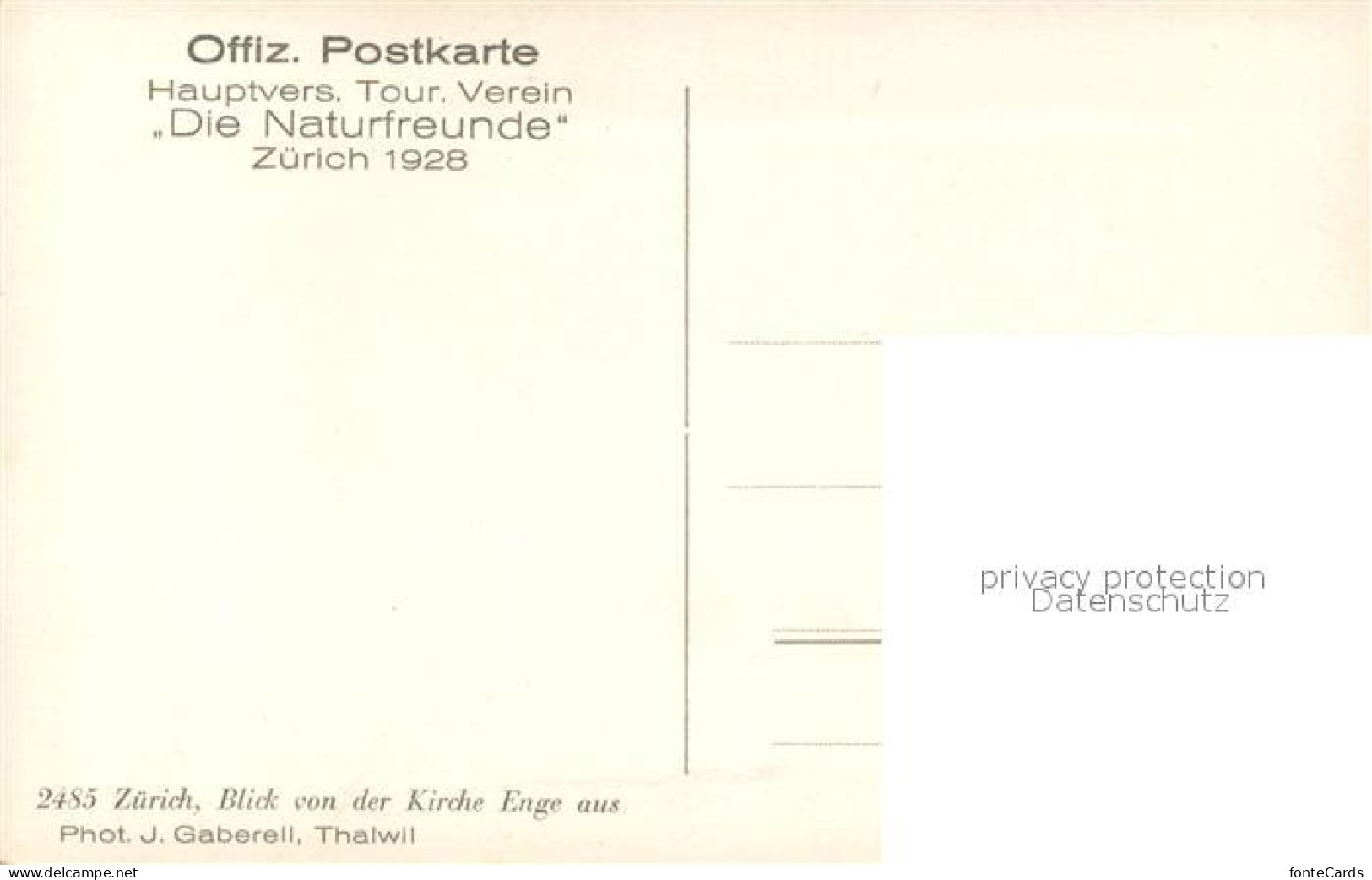 13232138 Zuerich ZH Stadtblick Zuerich ZH - Autres & Non Classés