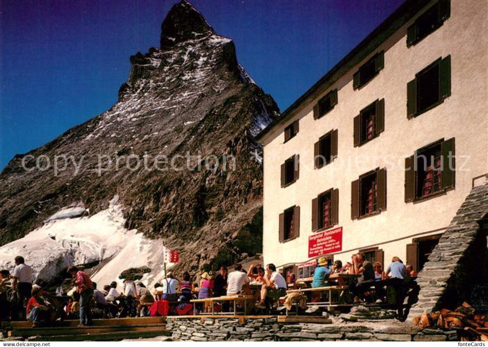 13231681 Zermatt VS Berghotel Belvedere Sonnenterrasse Matterhorn Mont Cervin Wa - Other & Unclassified