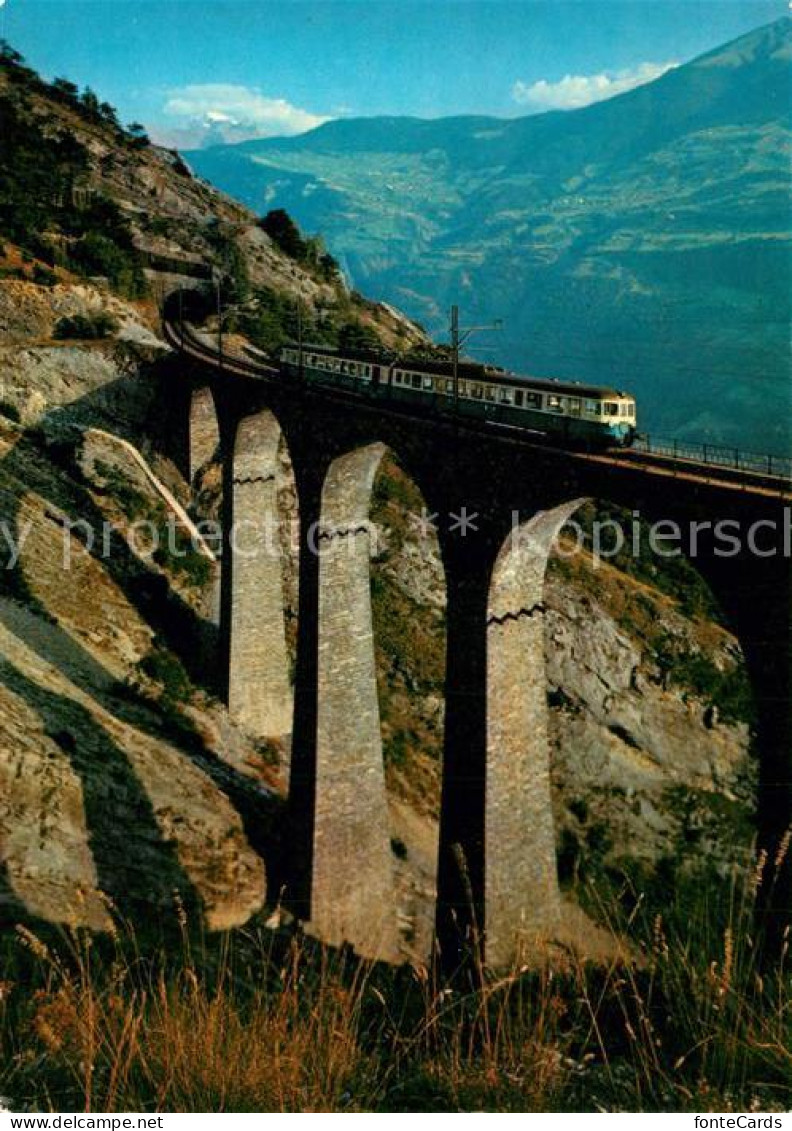 13229468 Loetschbergbahn Loetschberg-Suedrampe Luogelkinviadukt  Loetschbergbahn - Sonstige & Ohne Zuordnung