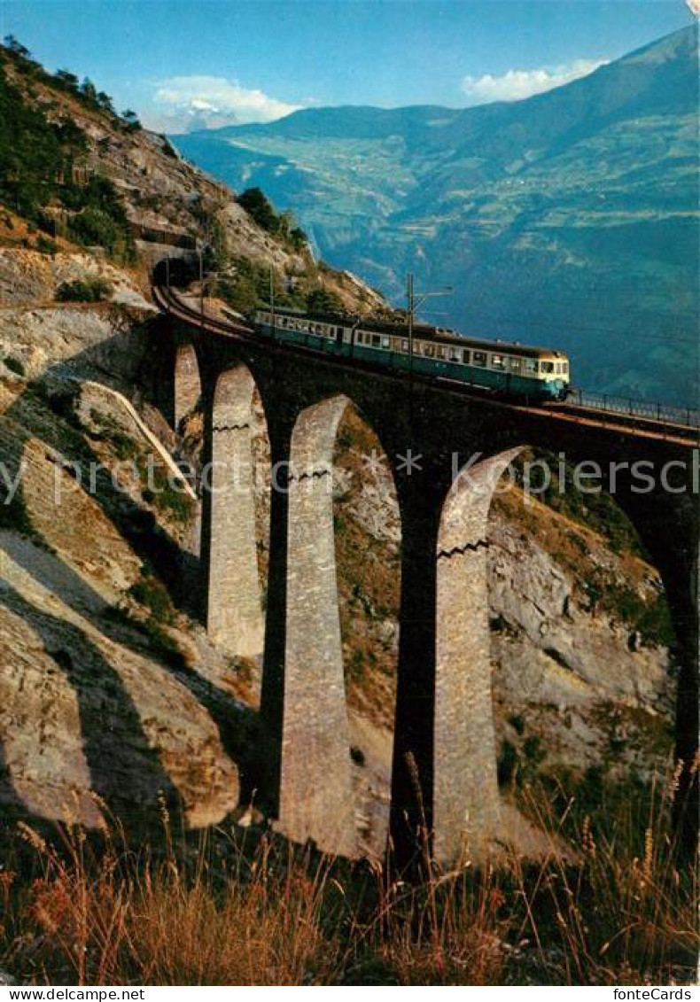 13229408 Loetschbergbahn Loetschberg-Suedrampe Luogelkinviadukt Loetschbergbahn - Sonstige & Ohne Zuordnung