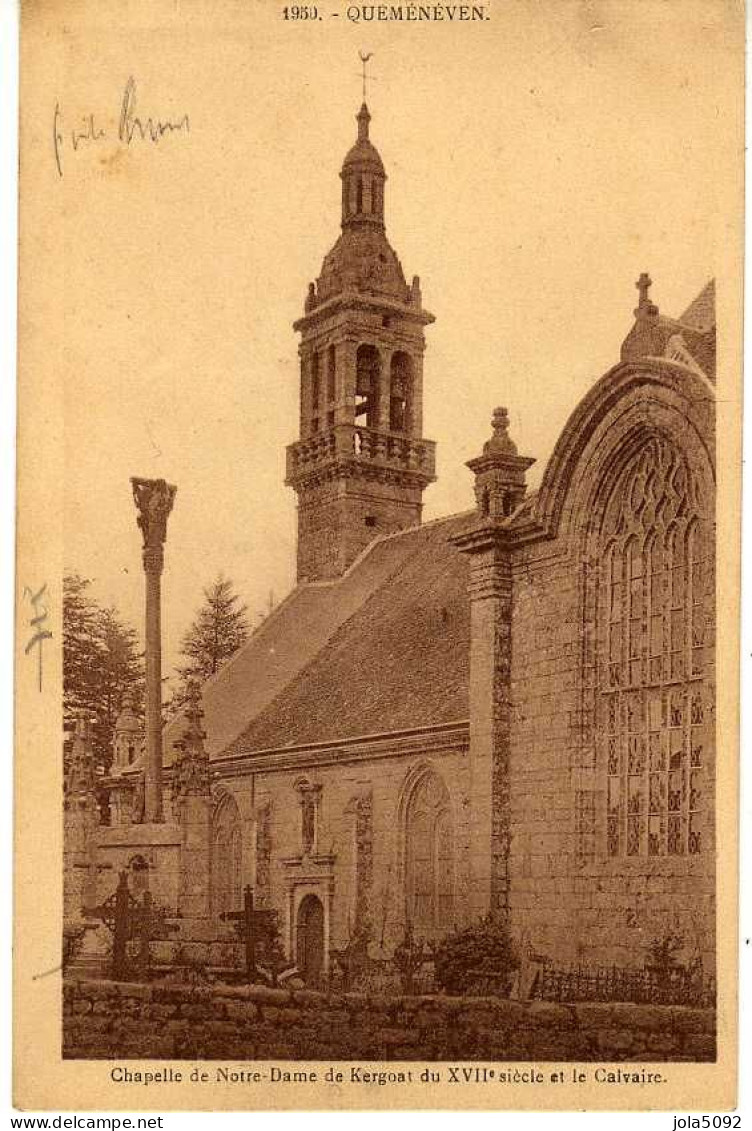 29 - QUEMENEVEN - Chapelle Notre-Dame De Kergoat Et Le Calvaire - Other & Unclassified