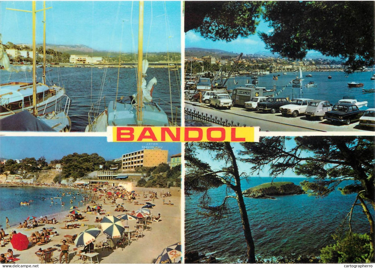 Navigation Sailing Vessels & Boats Themed Postcard Bandol Harbour - Veleros