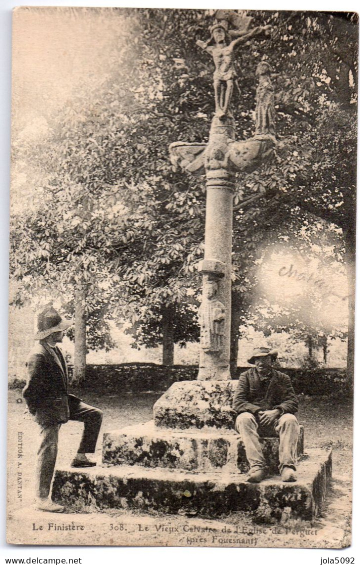 29 - Le Vieux Calvaire De L'Eglise De PERGUET - Sonstige & Ohne Zuordnung