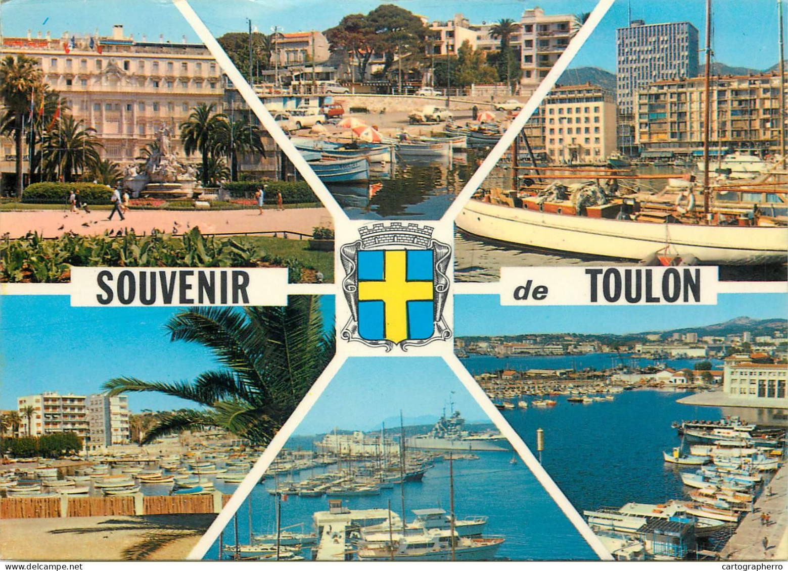 Navigation Sailing Vessels & Boats Themed Postcard Toulon Harbour - Voiliers