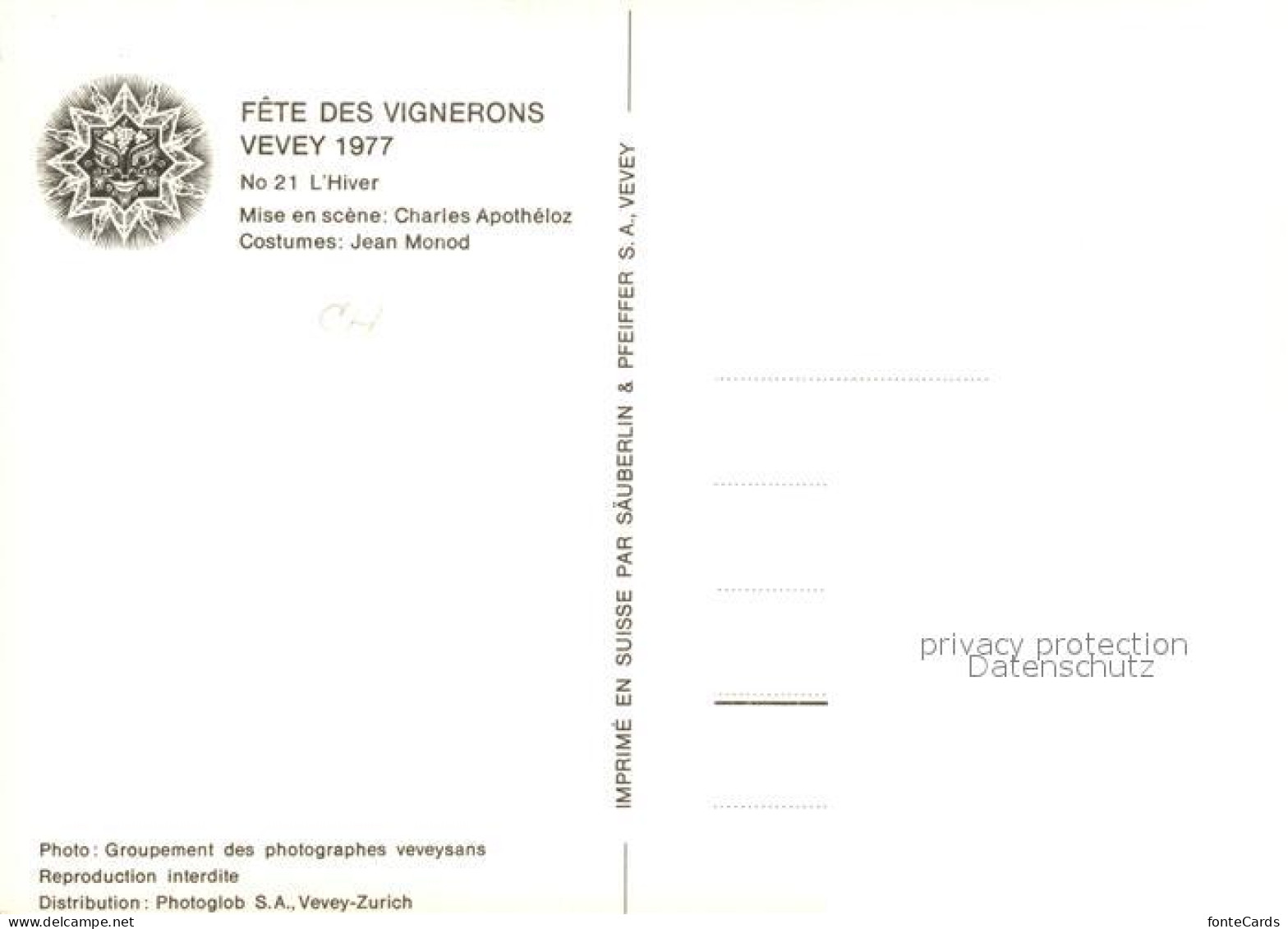 13224140 Vevey VD Fete Des Vignerons Vevey VD - Otros & Sin Clasificación