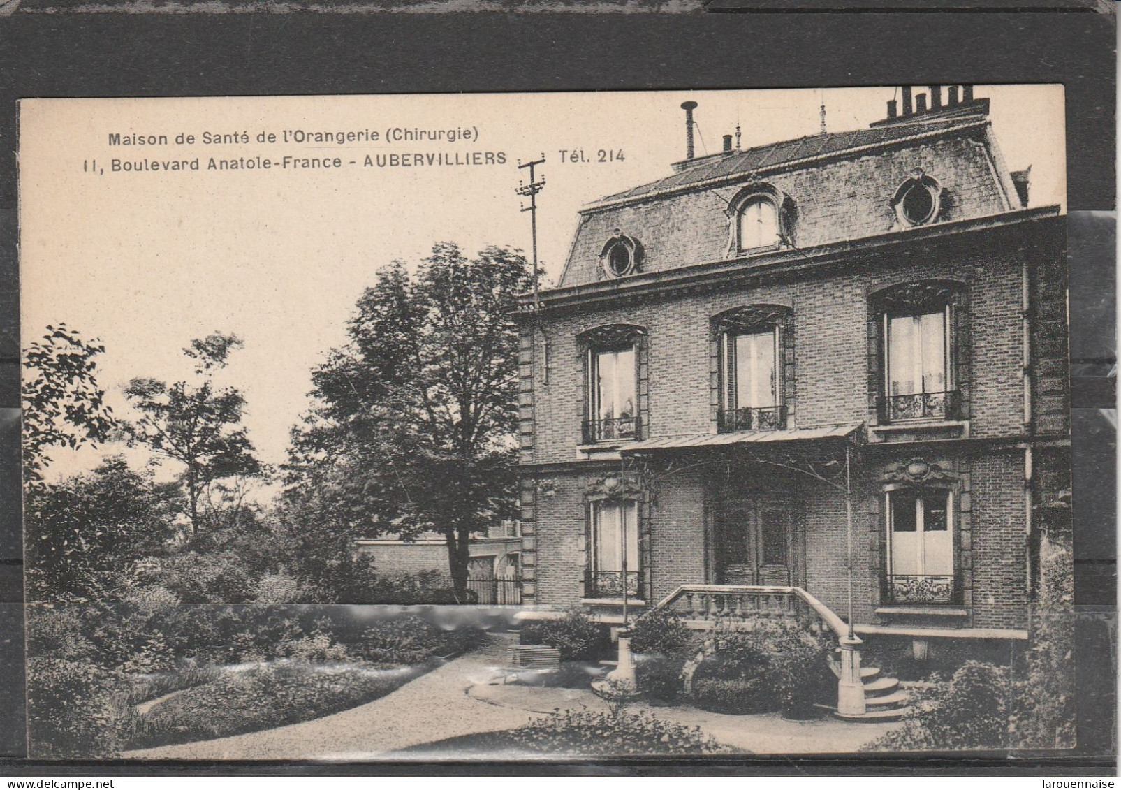 93 - AUBERVILLIERS - Maison De Santé De L' Orangerie (Chirurgie) 11, Boulevard Anatole France - Aubervilliers