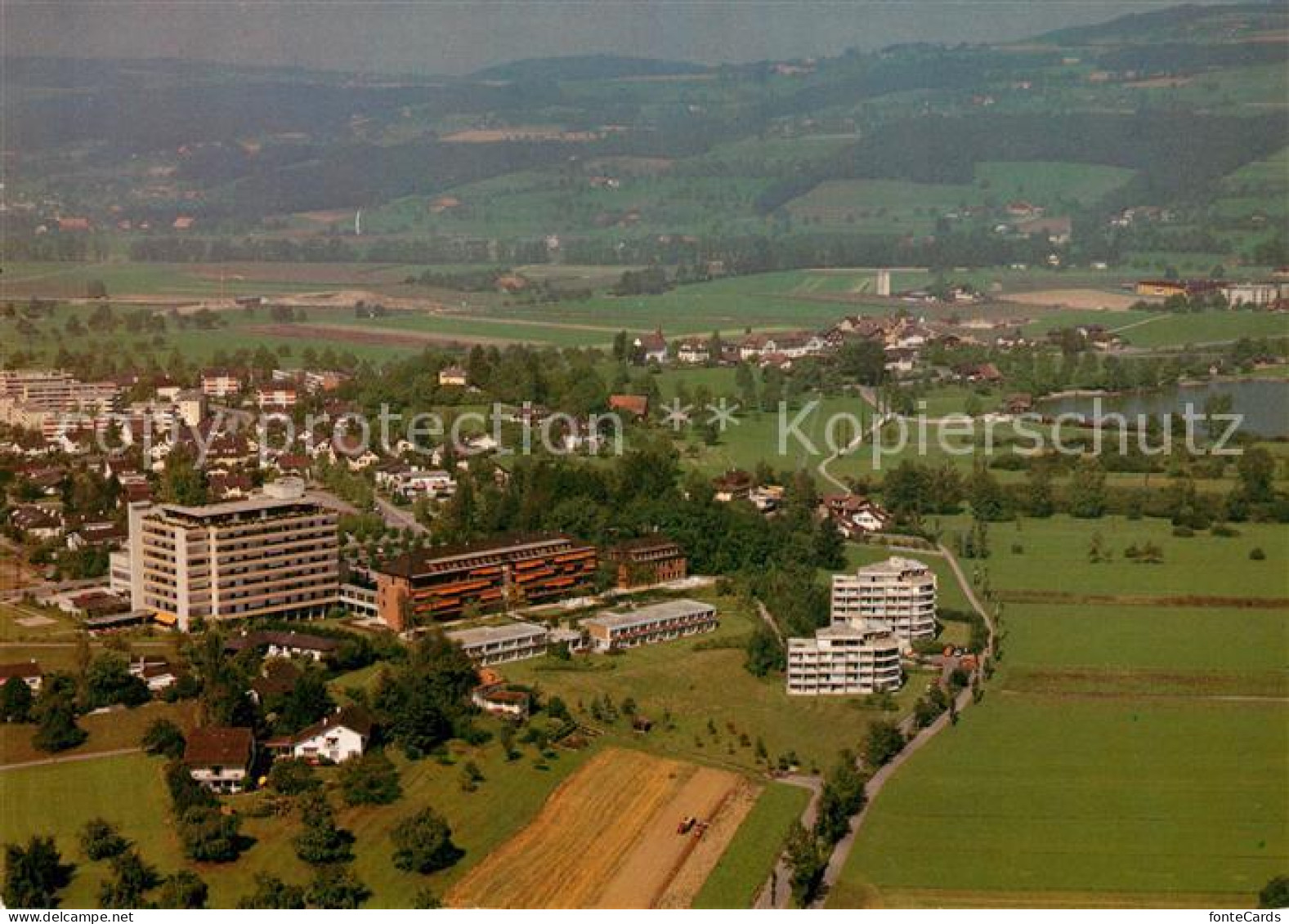 13222312 Sursee Kantonales Bezirksspital Fliegeraufnahme Sursee - Altri & Non Classificati