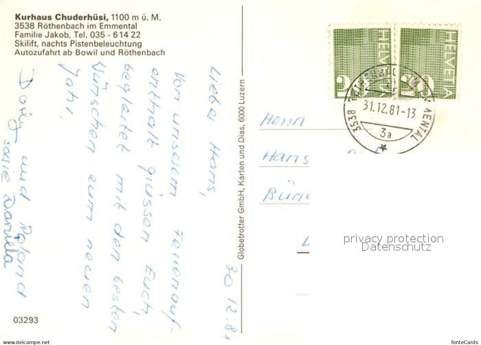 13222098 Roethenbach Emmental Kurhaus Chuderhuesi Roethenbach Emmental - Sonstige & Ohne Zuordnung