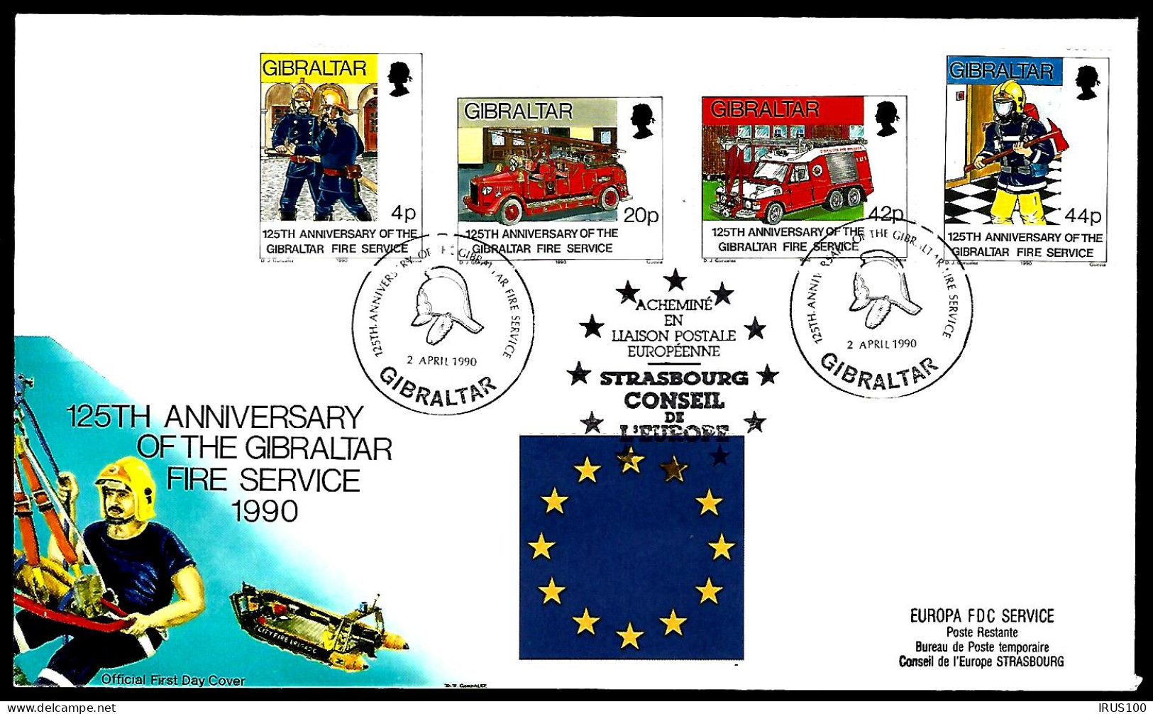 POMPIERS - 125ème ANNIVERSAIRE - GIBRALTAR -  - Feuerwehr