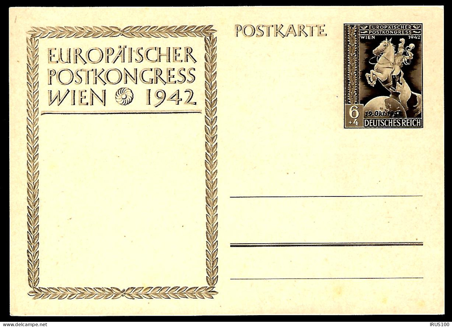 EUROPÄISCHER POSTKONGRESS WIEN 1942 - Other & Unclassified