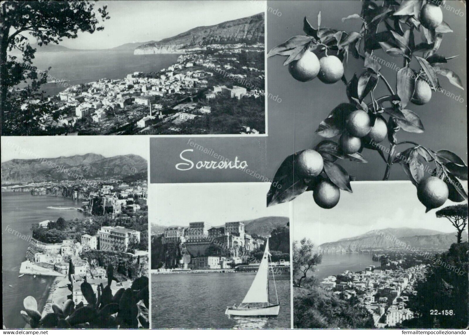 G783 Cartolina Sorrento Vedutine Provincia Di Napoli Campania - Napoli (Napels)