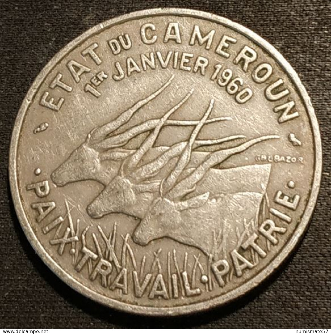 CAMEROUN - 50 FRANCS 1960 - KM 13 - ( 1er JANVIER 1960 - PAIX TRAVAIL PATRIE ) - Cameroon