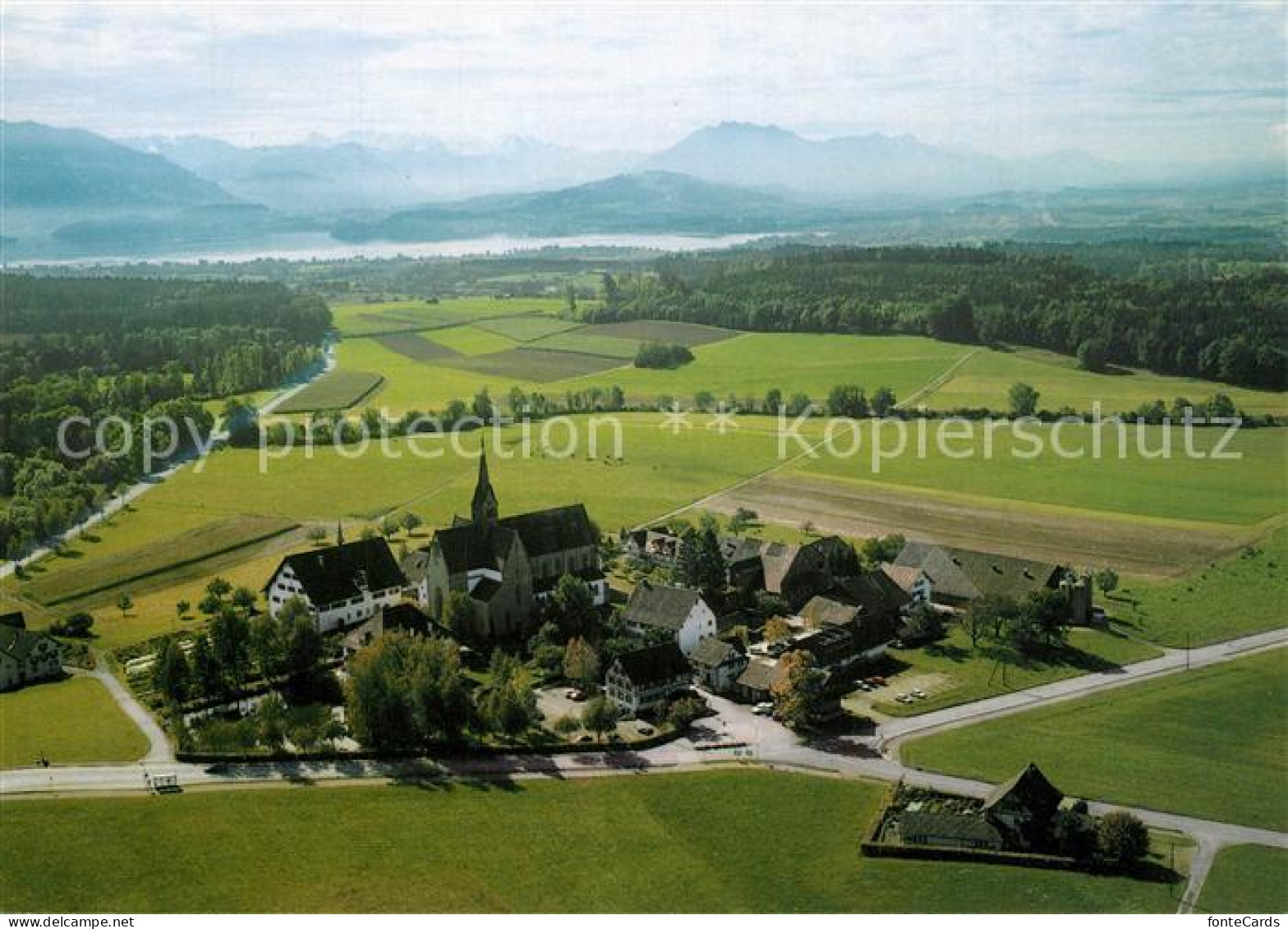 13220474 Kappel Albis Kloster Fliegeraufnahme Kappel Albis - Altri & Non Classificati
