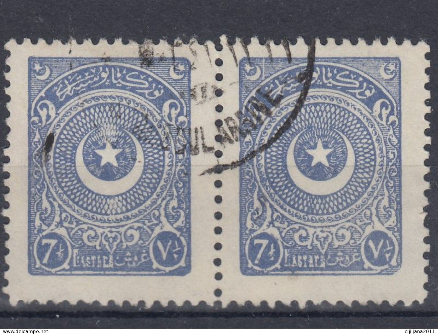 Turkey / Türkei 1924 ⁕ Star & Crescent 7½ Pia. Mi.833 ⁕ 13v Used - See Scan - Gebraucht