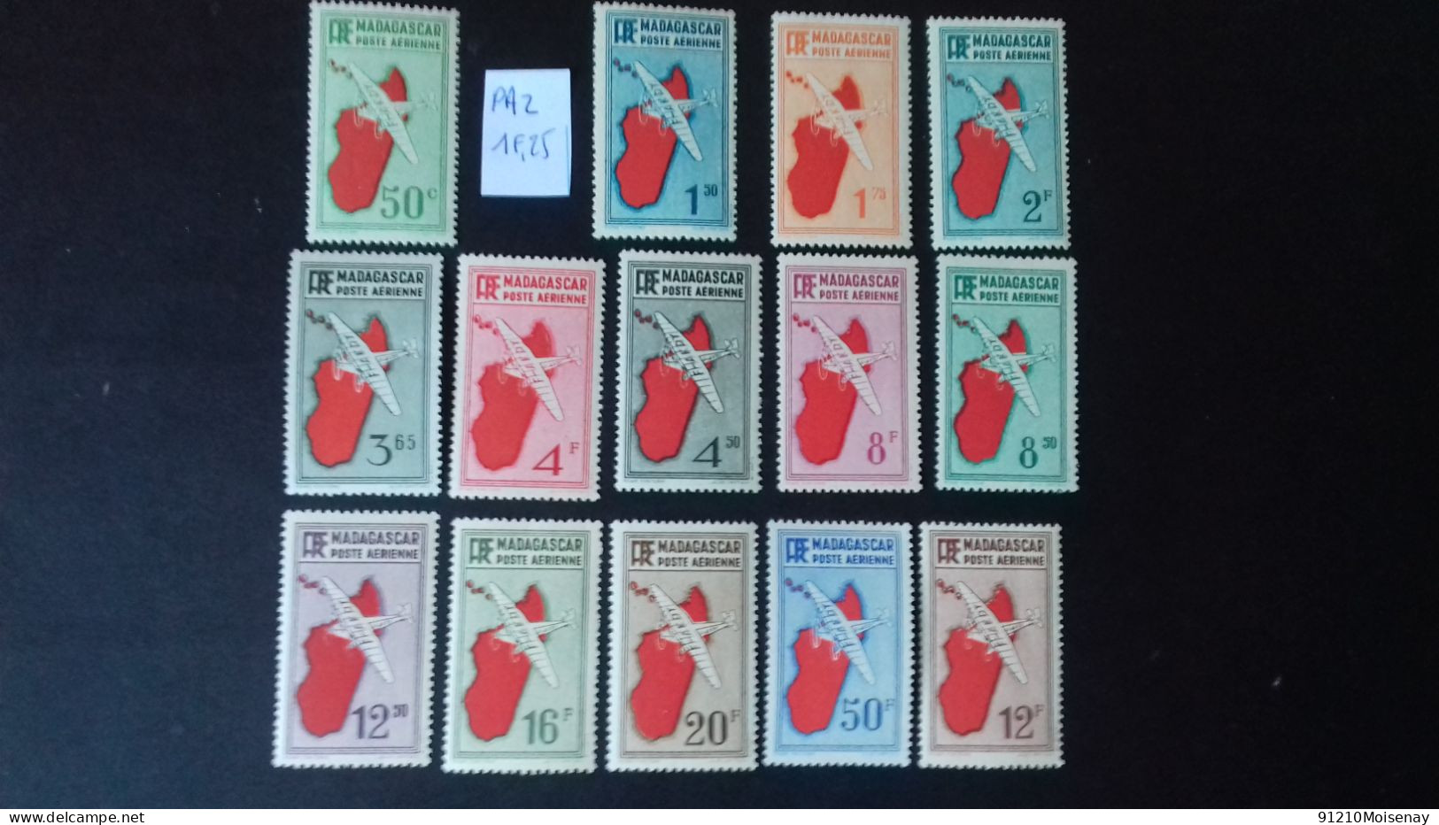 MADAGASCAR PA 1/14**   (sauf Le  PA 2)  LOT - Poste Aérienne