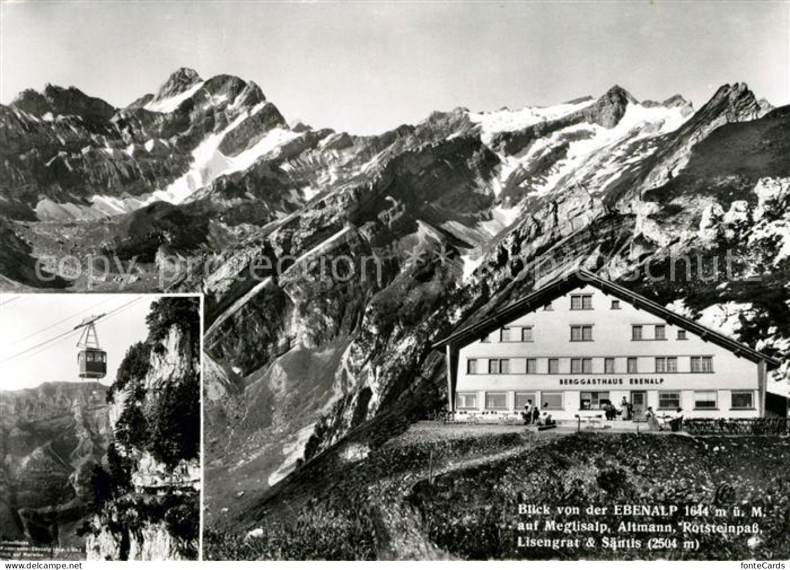 13218874 Ebenalp Blick Auf Meglisalp Altmann Rotsteinpass Lisengrat Saentis Appe - Altri & Non Classificati