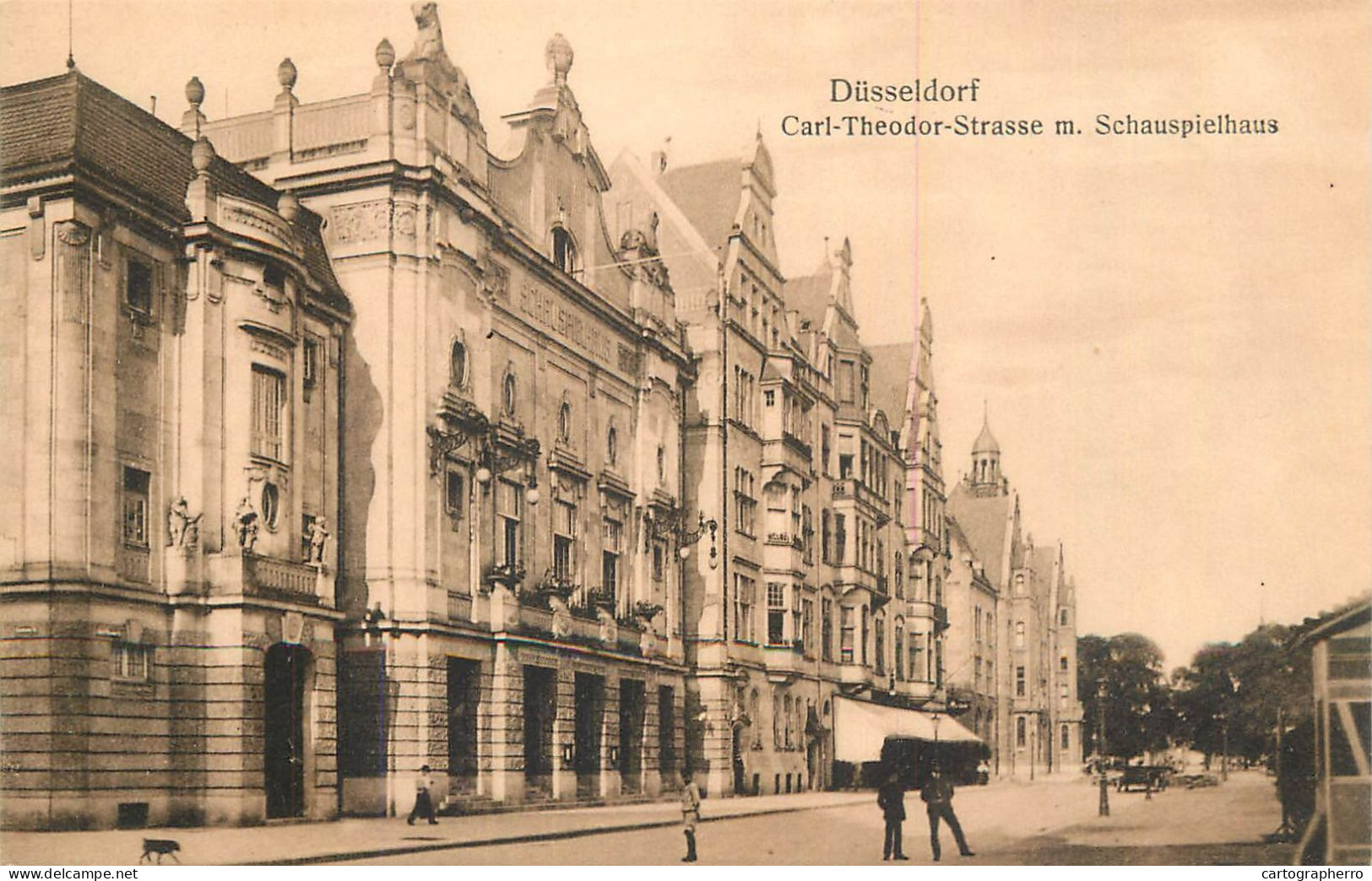 Germany Dusseldorf Carl Theodor Strasse Mit Schauspielhaus - Duesseldorf