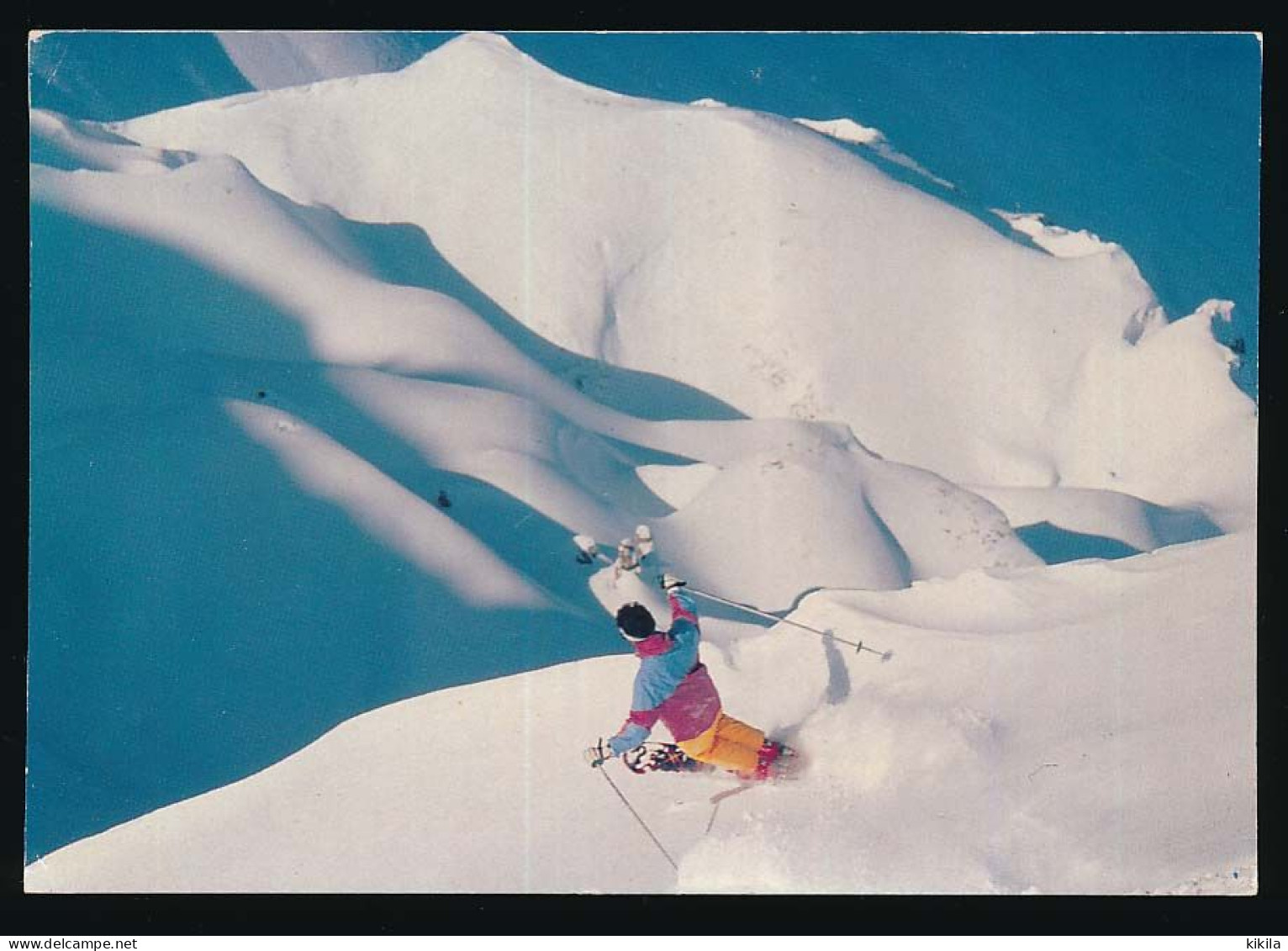 Carton 10.5 X 15  Sport SKI (23) "Ski-Sun-Snow" Monoski Neige Poudreuse Hors Piste Photographe D. Givois - Wintersport
