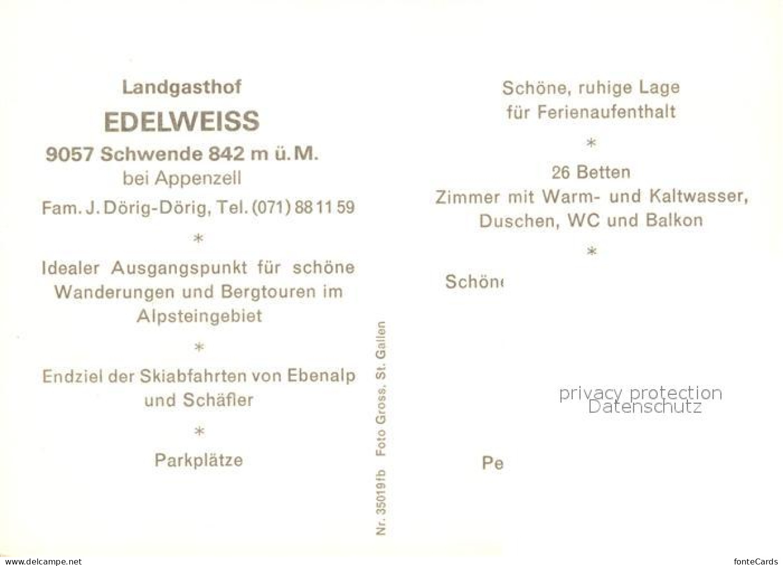 13218193 Schwende IR Landgasthof Edelweiss Schwende IR - Otros & Sin Clasificación