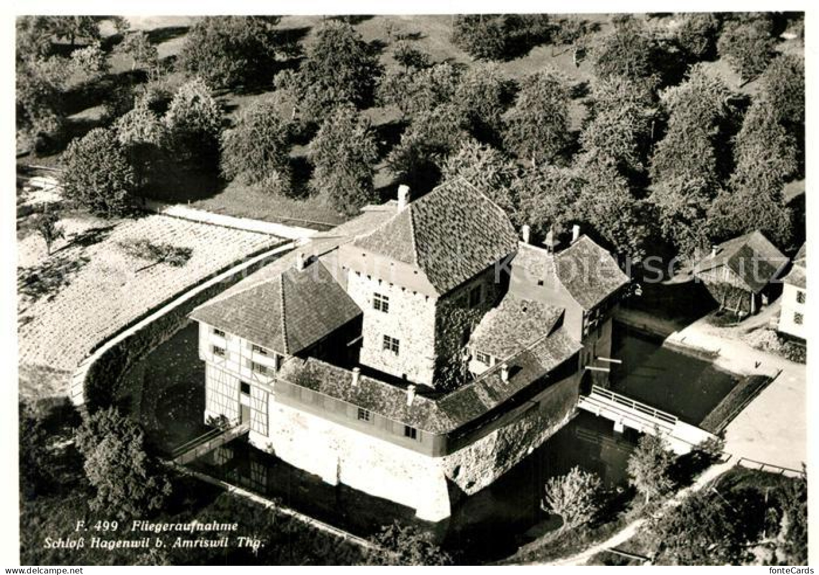 13217543 Amriswil TG Schloss Hagenwil Fliegeraufnahme Amriswil TG - Altri & Non Classificati