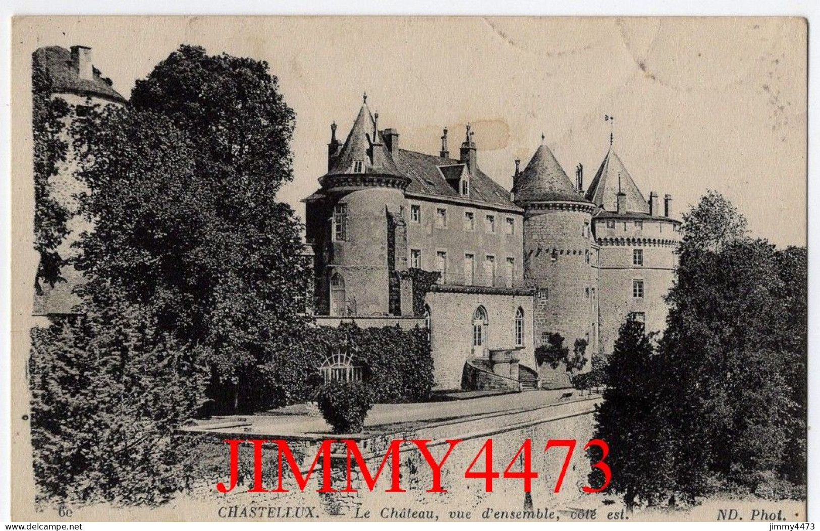 CPA - CHASTELLUX En 1919 - Le Château , Vue D'ensemble Côté Est ( Canton D' Avallon Yonne ) N° 60 - ND Phot. - Avallon