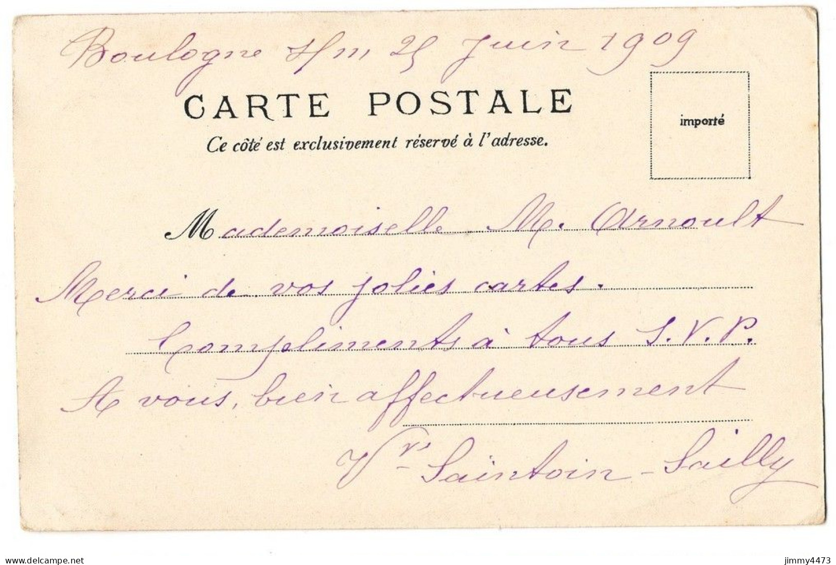 CPA - BOULOGNE-SUR-MER En 1909 - Vue Générale Du Portel - N° 1281 - Edit. V. P. - Boulogne Sur Mer