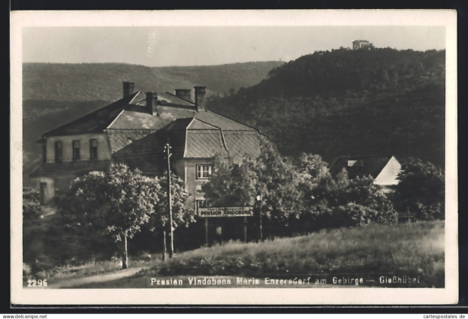 Foto-AK Maria Enzersdorf, Pension Vindobona, Giessbübel  - Other & Unclassified