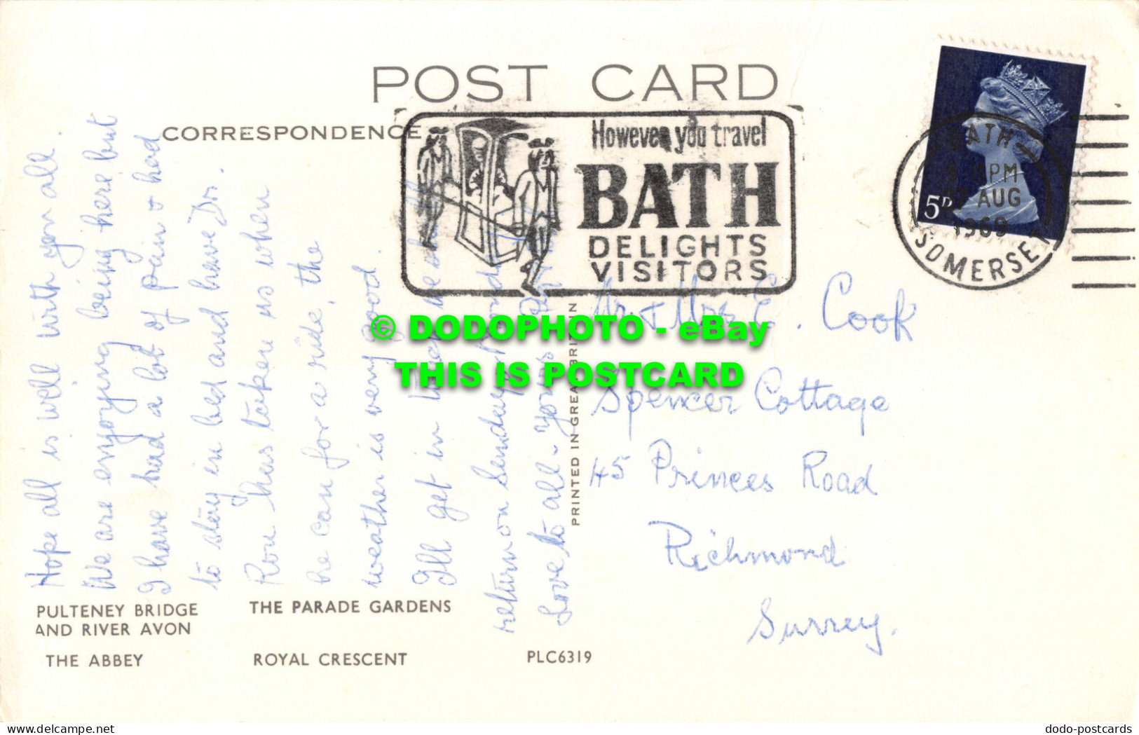 R525881 Bath. PLC6319. 1969. Multi View - World