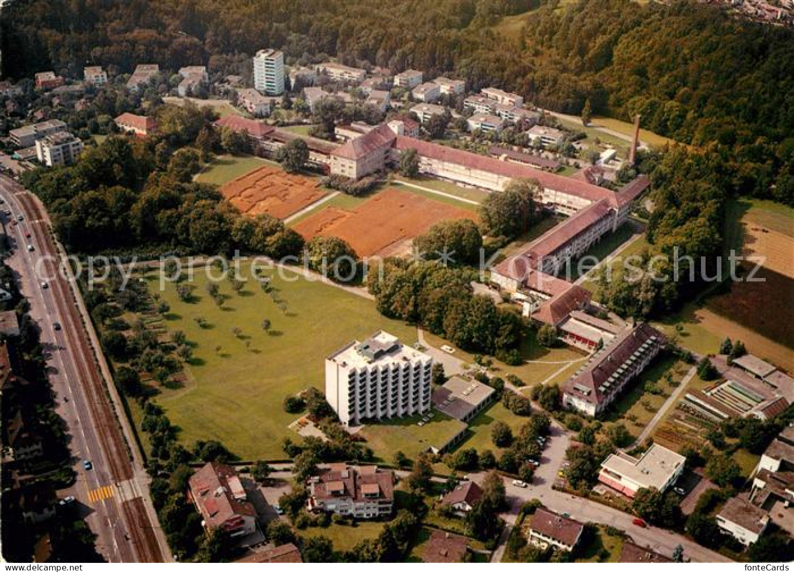 13213612 Zollikerberg Fliegeraufnahme Spital Neumuenster Zollikerberg - Altri & Non Classificati