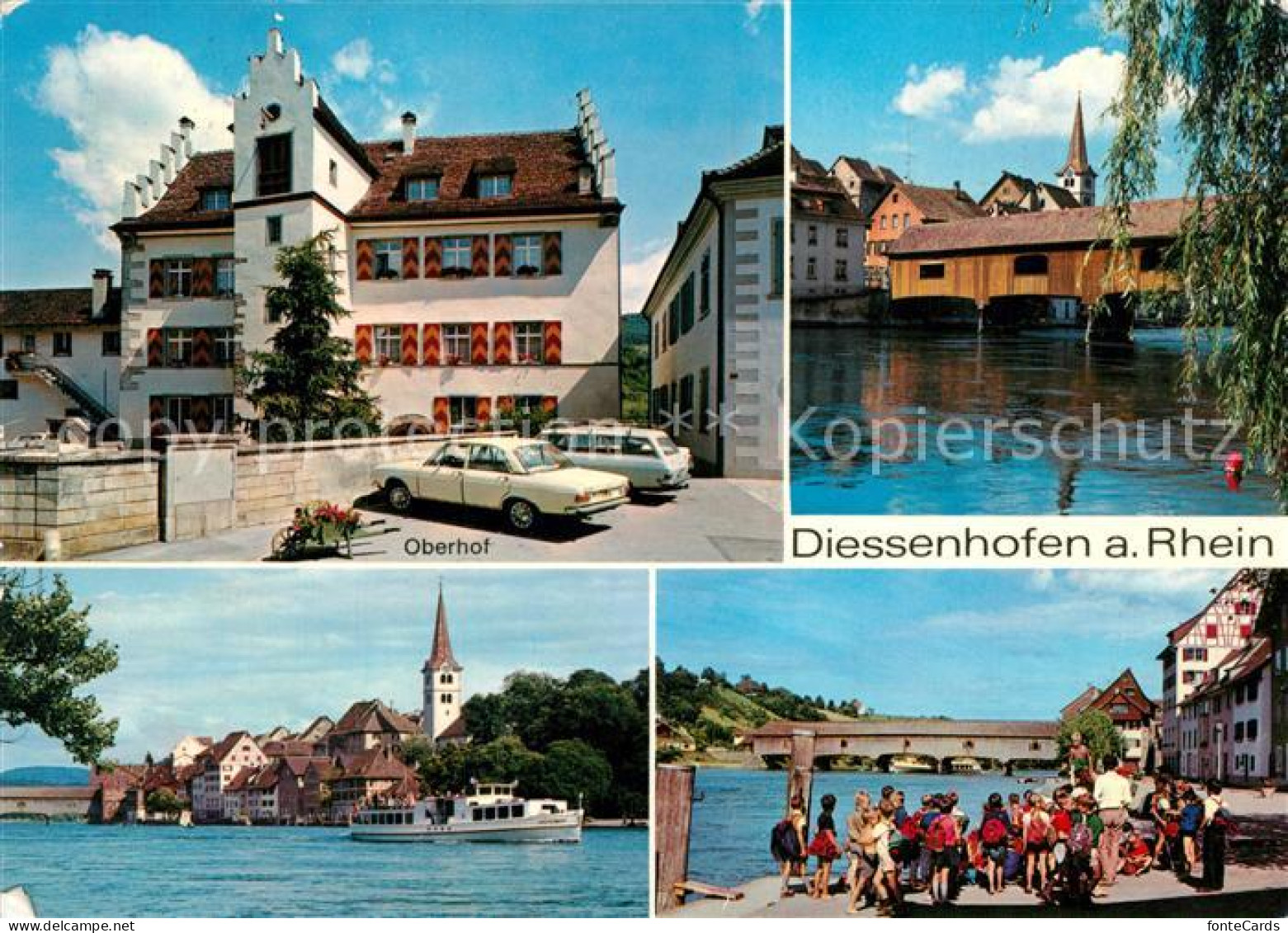 13212881 Diessenhofen Oberhof Rheinpartie Gedeckte Bruecke Diessenhofen - Other & Unclassified