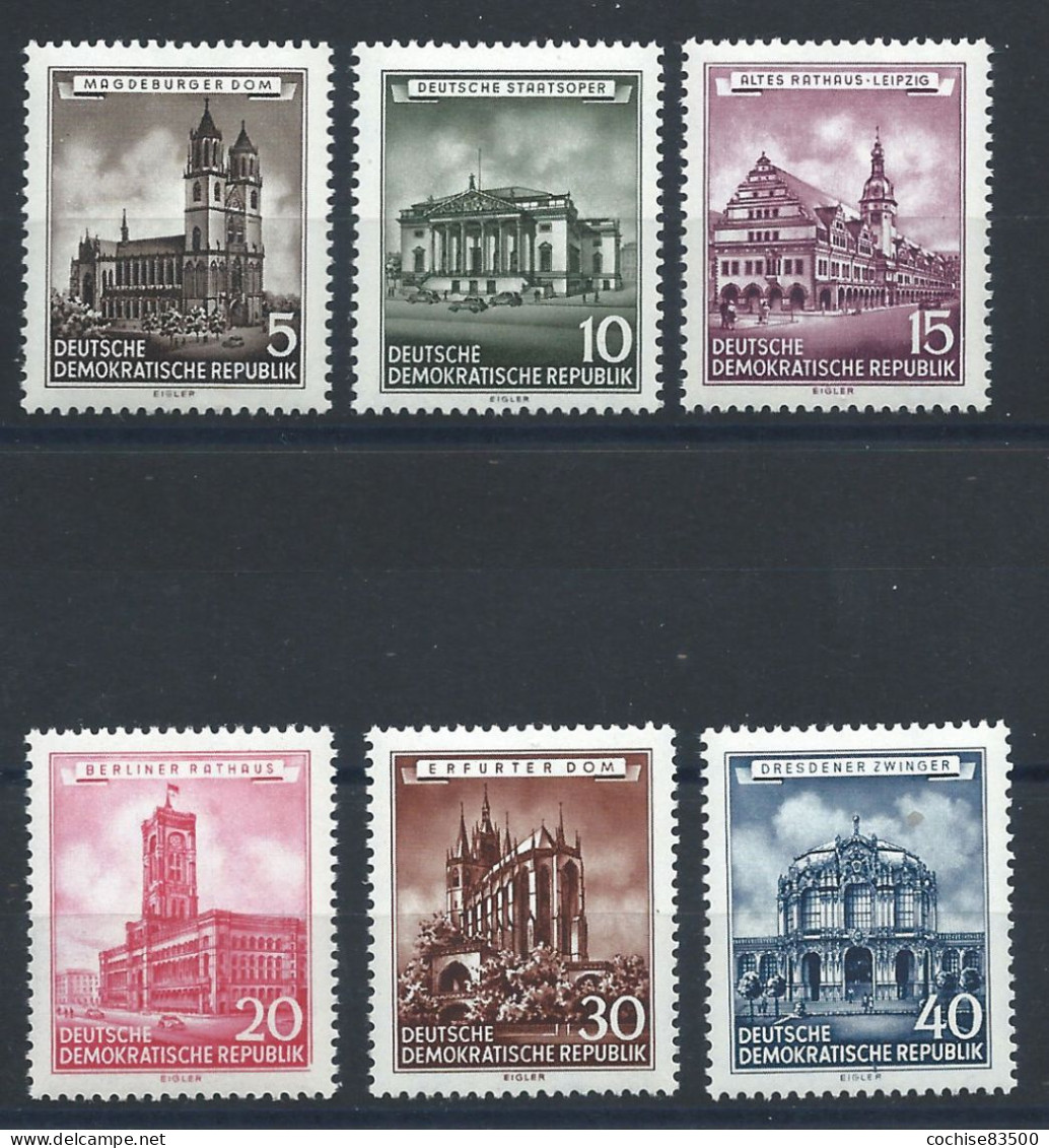 Allemagne RDA N°229/34** (MNH) 1955 - Édifices Historiques - Nuovi