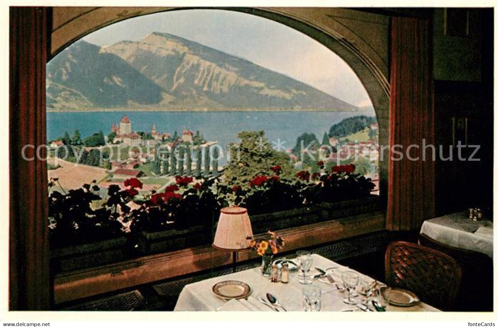 13212260 Spiez Thunersee BE Blick Aus Station Restaurant  Spiez Thunersee BE - Sonstige & Ohne Zuordnung