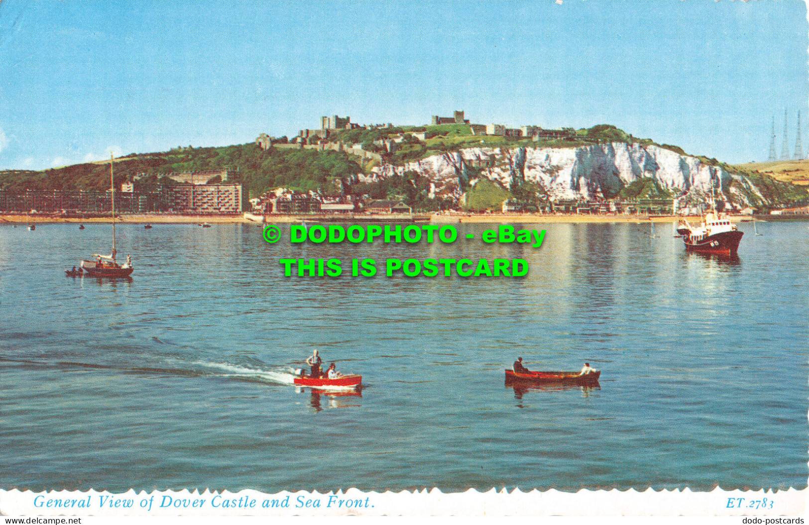 R525910 General View Of Dover Castle And Sea Front. ET.2783. Valentines. Valchro - Welt