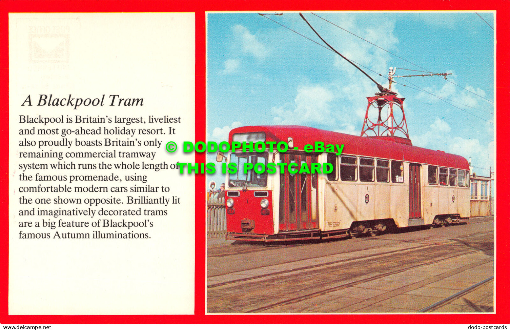 R525914 A Blackpool Tram. Precision. Text View Series. BLA 950. PLX18809 - World