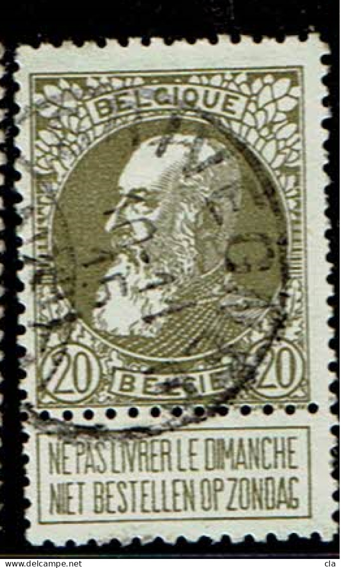 75  Obl  Grivegnée  + 4 - 1905 Grosse Barbe