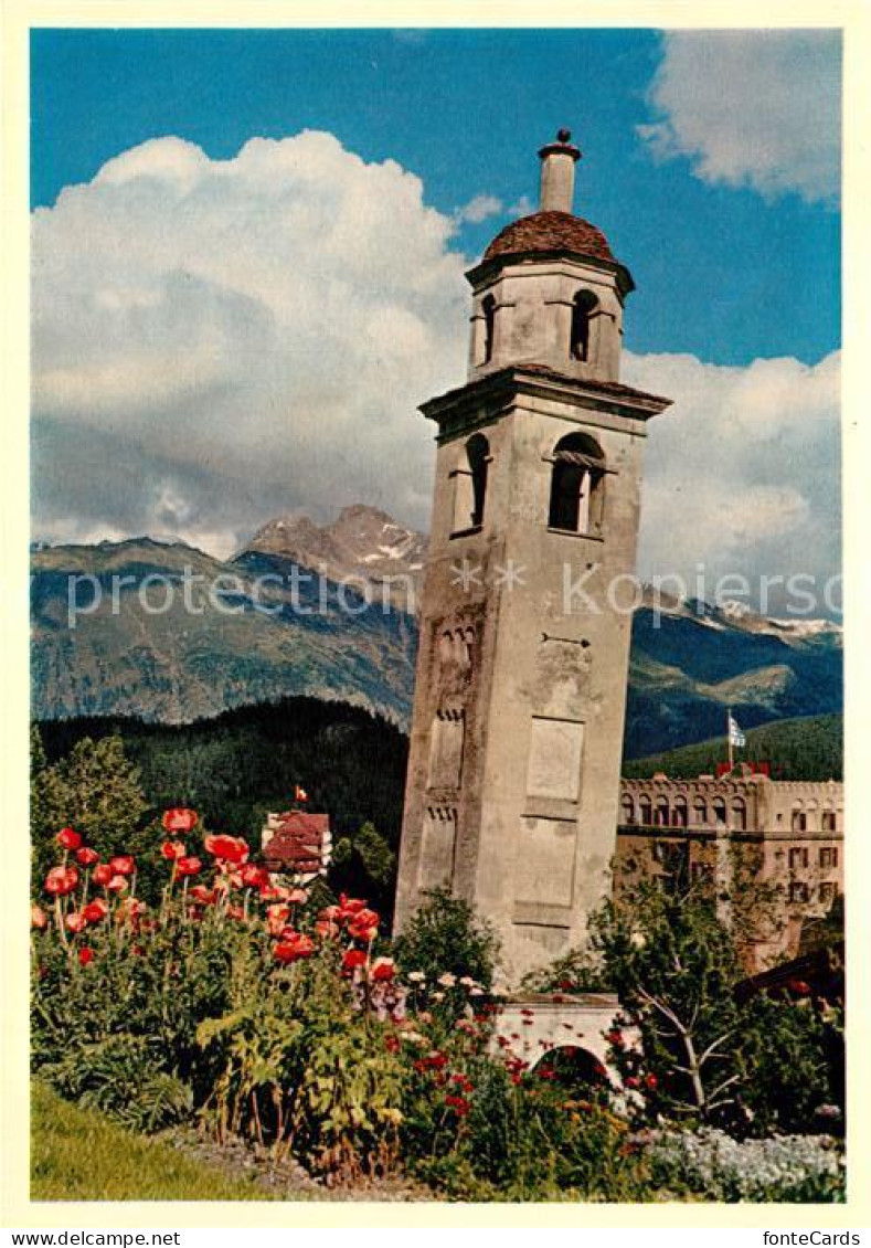 13208258 St Moritz GR Der Schiefe Turm St Moritz GR - Autres & Non Classés