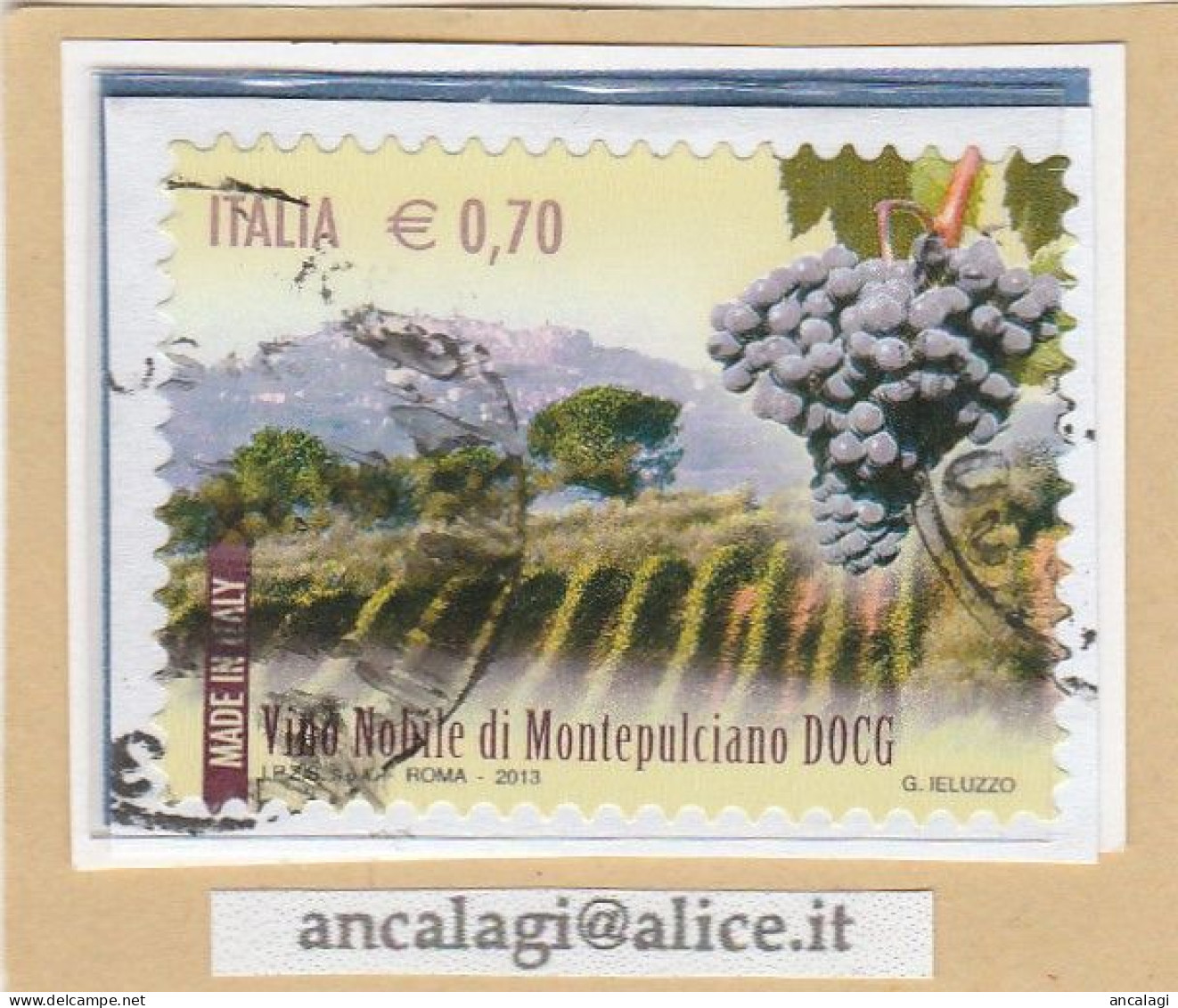 USATI ITALIA 2013 - Ref.1249B "VINI DOCG: Vino Nobile Di Montepulciano" 1 Val. - - 2011-20: Usati