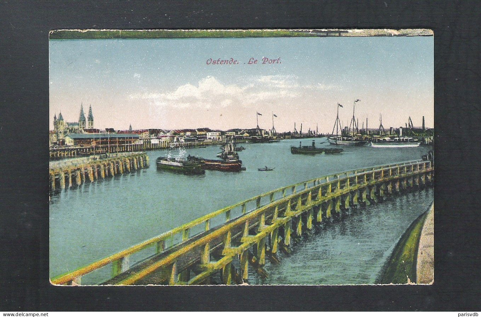 OSTENDE - LE PORT - Verstuurd In  1921   (13.757) - Oostende