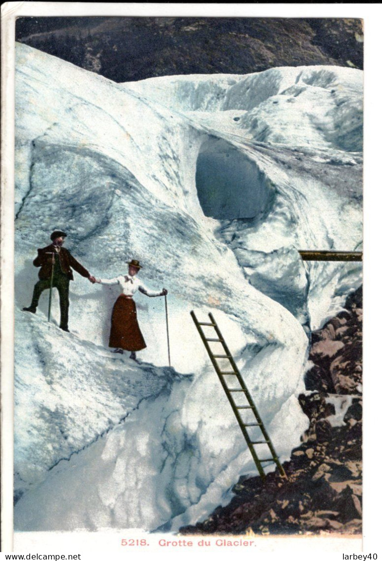 Cpa Grotte Du Glacier - Altri & Non Classificati