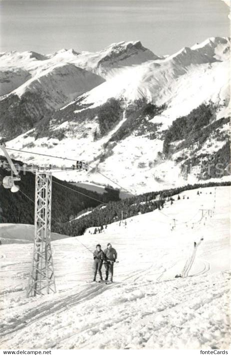 13205484 Davos GR Skilift Clavadeleralp Jakobshorn Blick Auf Ramselfluh Davos GR - Autres & Non Classés