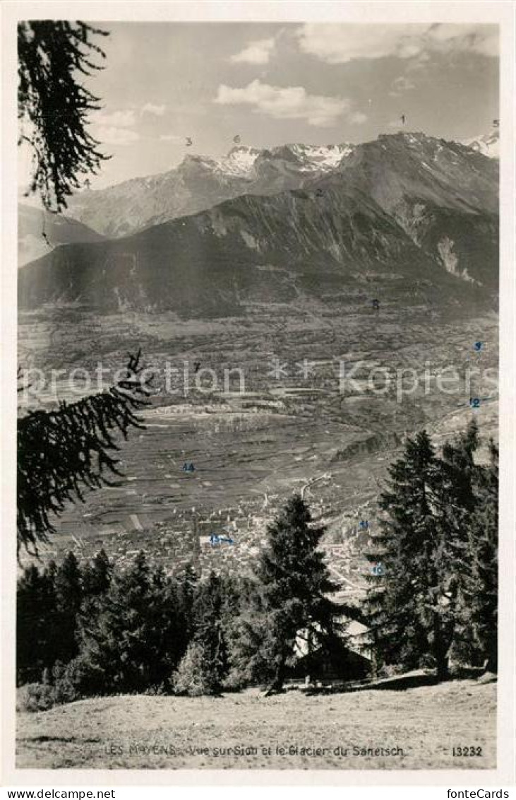 13205470 Les Mayens-de-Sion Avec Glacier Du Sanetsch Les Mayens-de-Sion - Autres & Non Classés