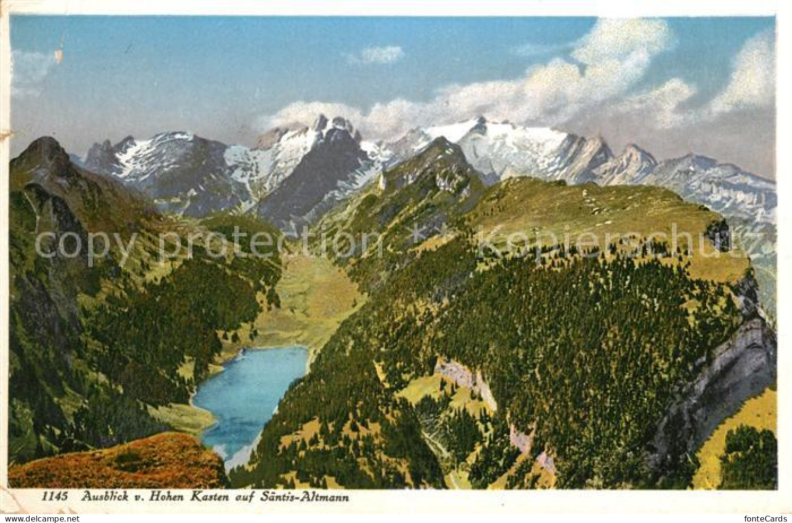 13205468 Saentis AR Blick Vom Hohen Kasten Auf Saentis Und Altmann Saentis AR - Autres & Non Classés