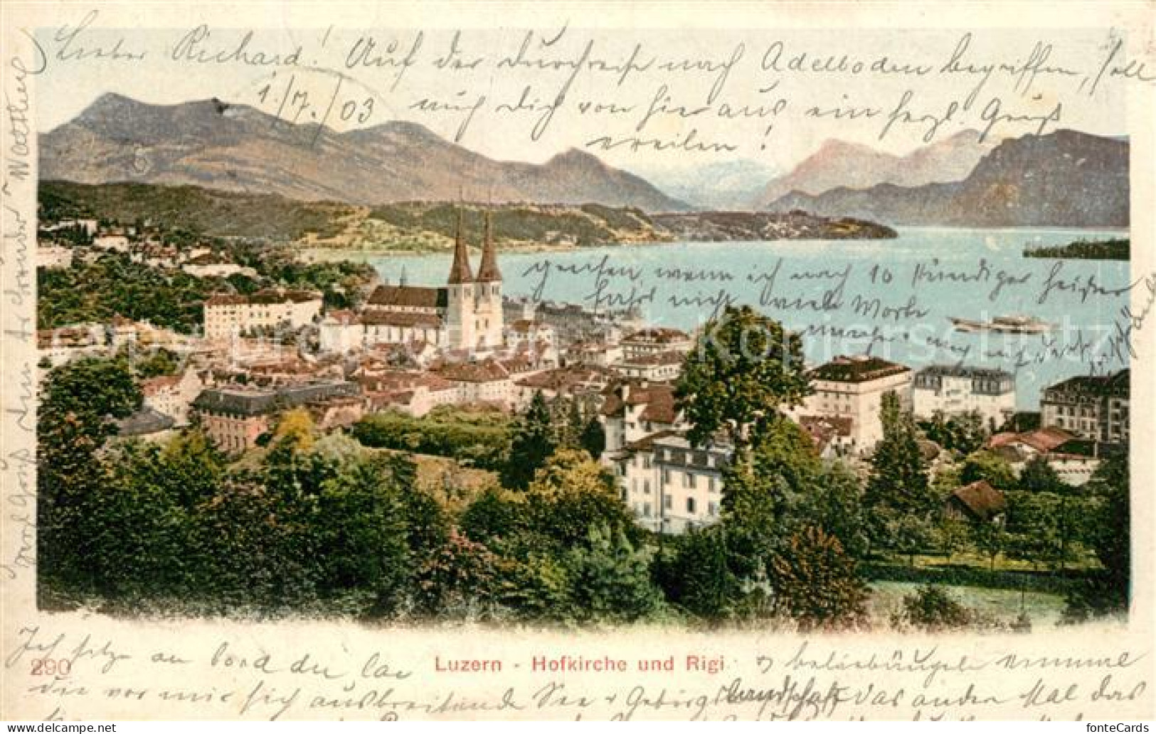 13205462 Luzern LU Hofkirche Und Rigi Luzern LU - Altri & Non Classificati