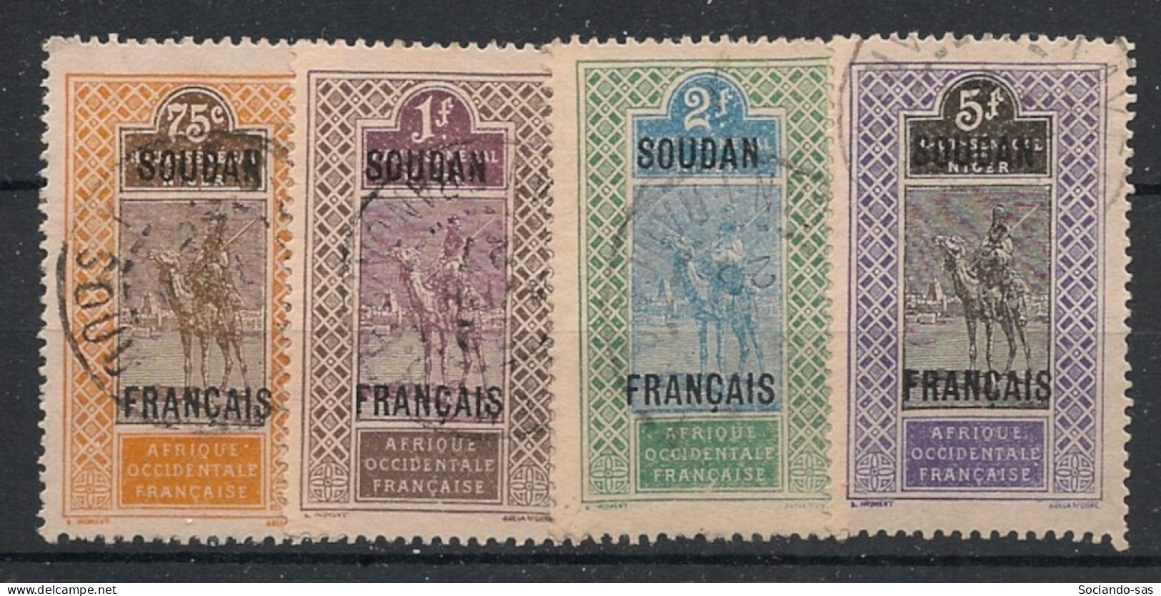 SOUDAN - 1921 - N°YT. 33 à 36 - Targui 4 Valeurs - Oblitéré / Used - Oblitérés